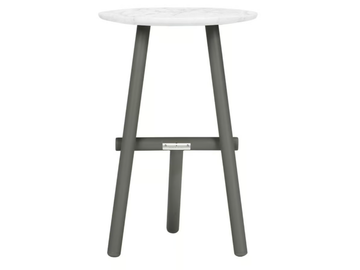 ANATRA - Round side table with marble or ceramic top by JANUS et Cie - view 3